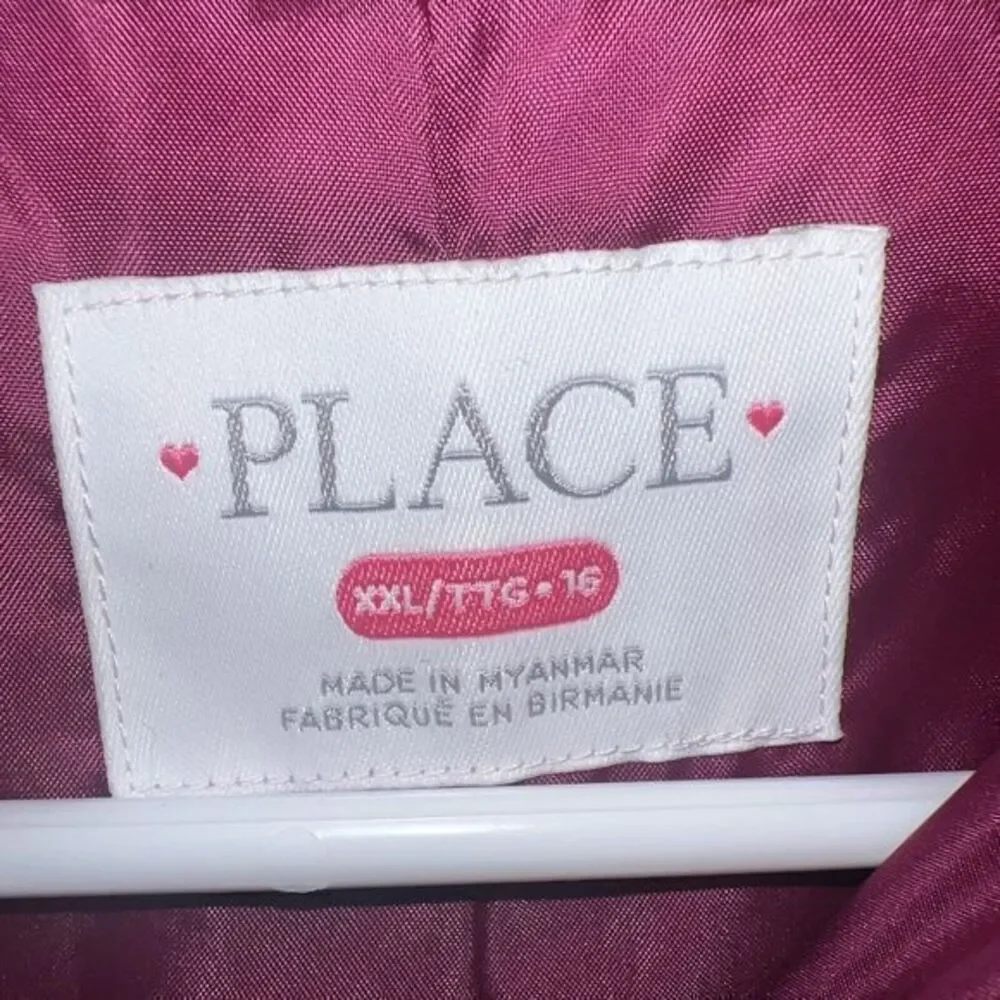 CHILDREN’S PLACE Size XXL/16 Girls Puffer Winter Jacket‎ Pretty Burgundy Color